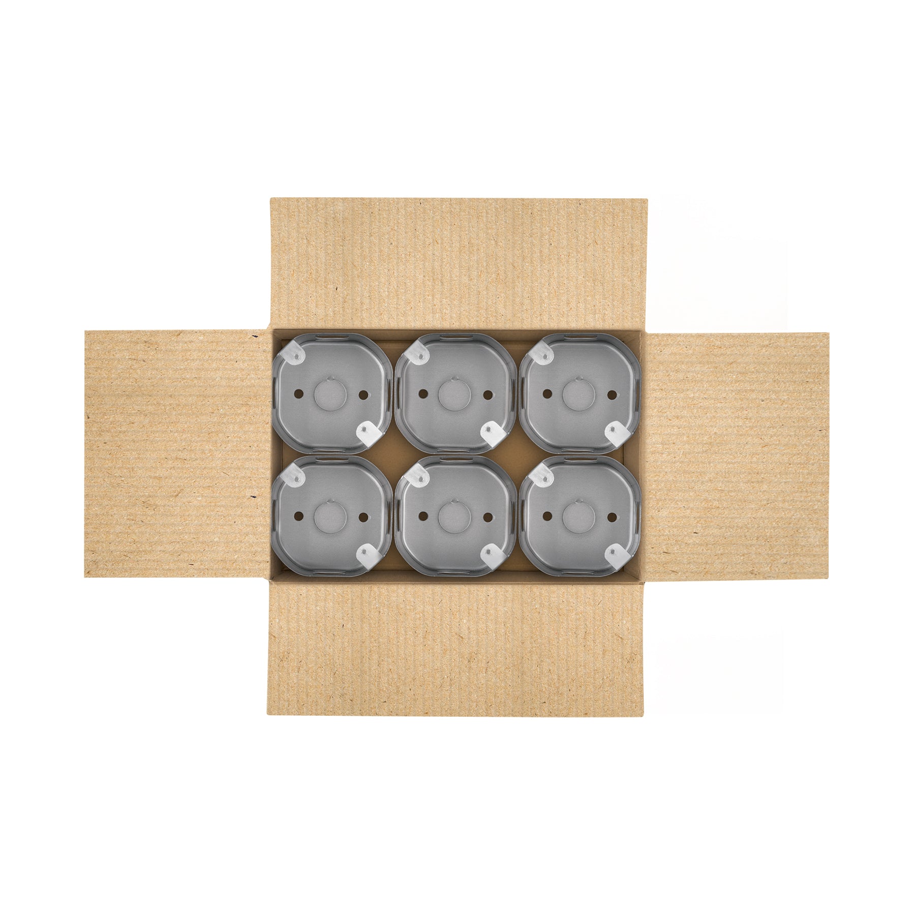 Caja octagonal 3" x 3" reforzada, VOLTECK
