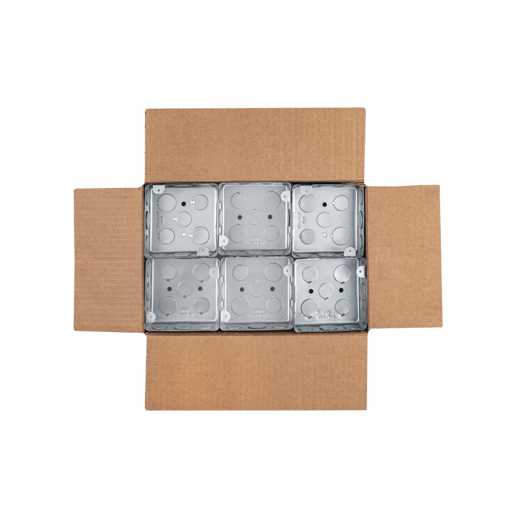 Caja cuadrada 4" x 4" económica, VOLTECK