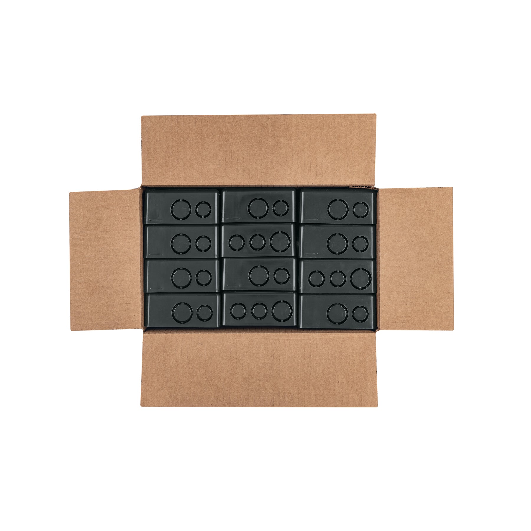 Caja cuadrada 4" x 4" plástica, VOLTECK