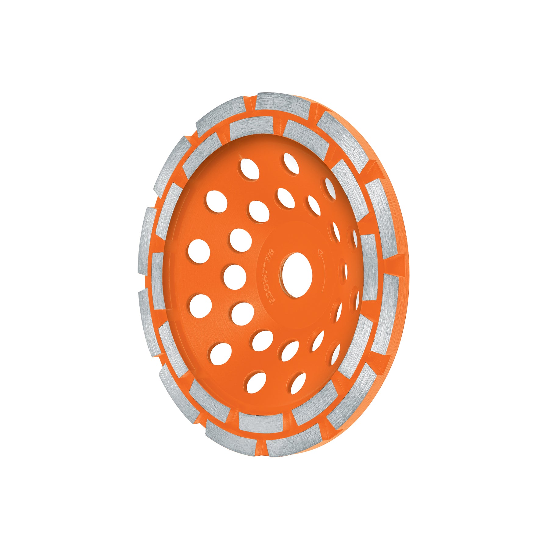 Copa de diamante doble hilera 7" x 7/8", TRUPER