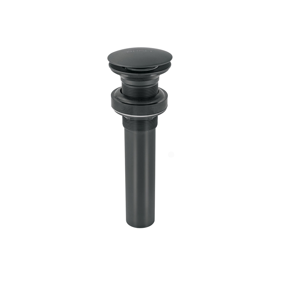Contra para lavabo, sin rebosadero, tipo hongo, negro
