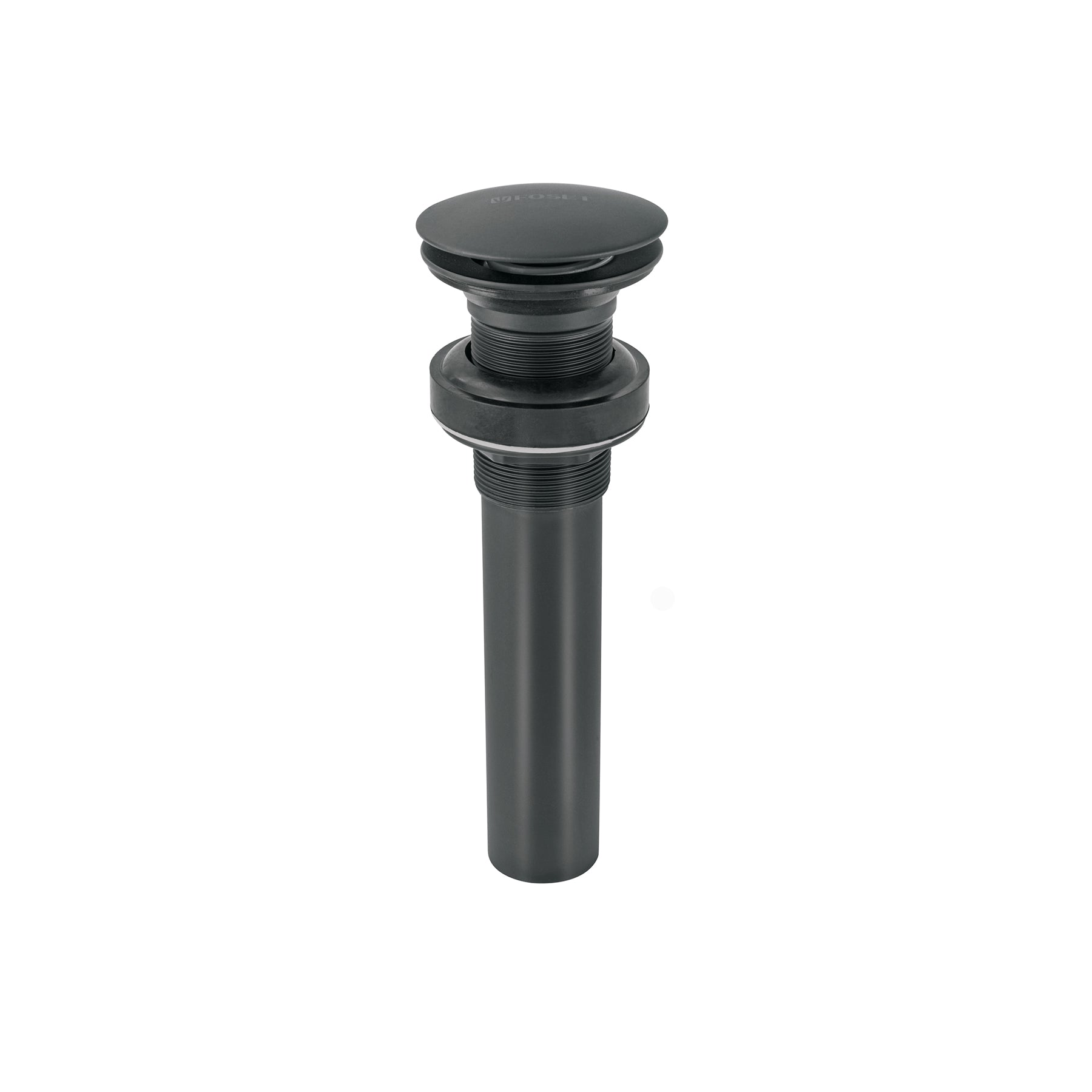 Contra para lavabo, sin rebosadero, tipo hongo, negro