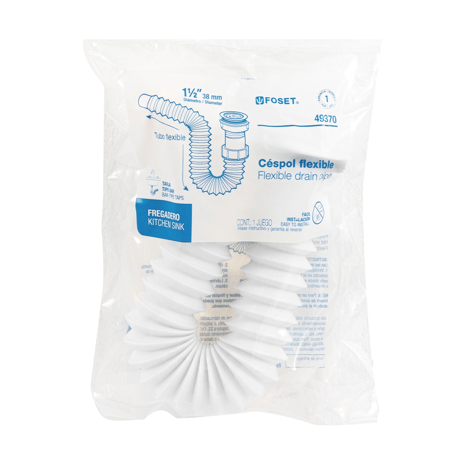 Céspol flexible con contrarrejilla de PP, FOSET