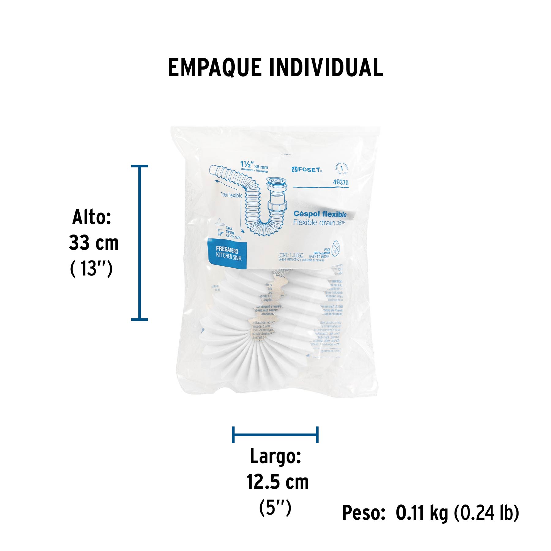 Céspol flexible con contrarrejilla de PP, FOSET - Empaque