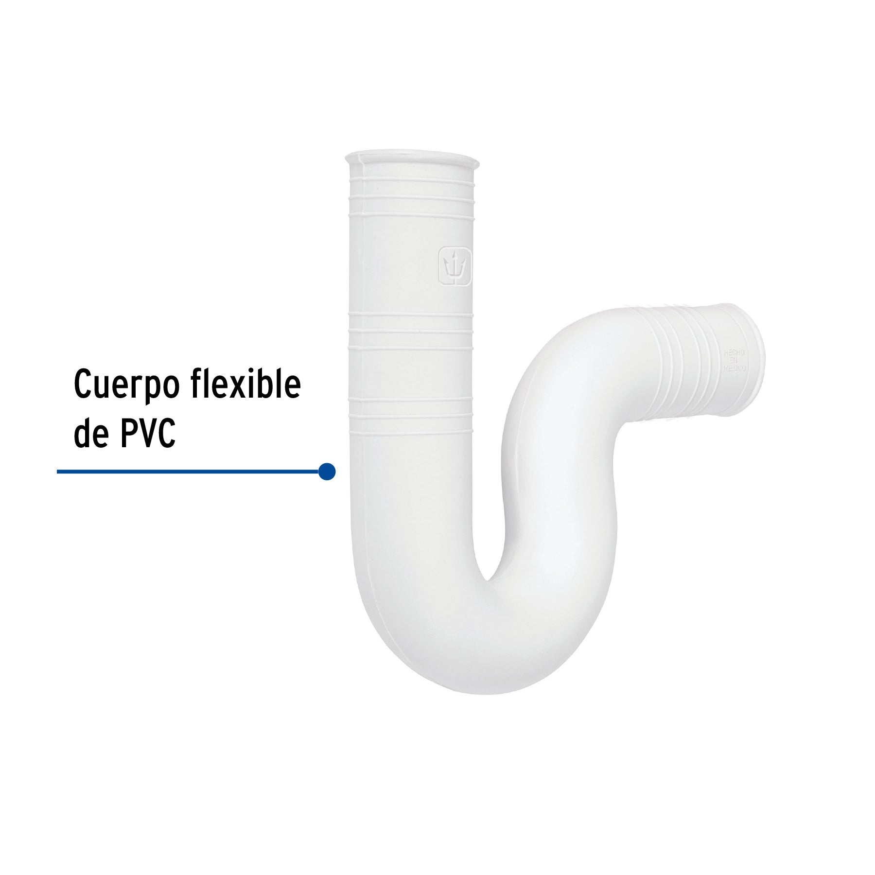 Céspol flexible de PVC para lavabo, FOSET