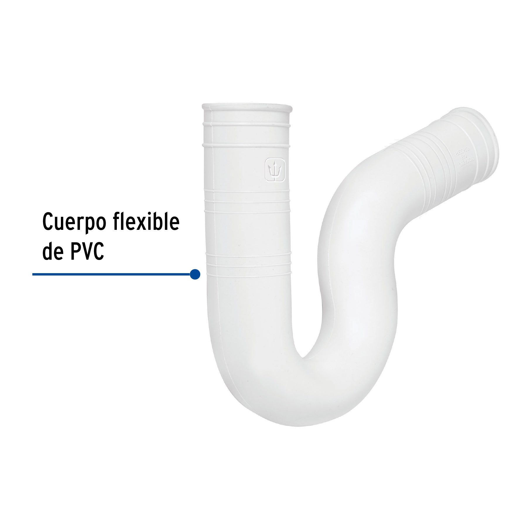 Céspol flexible de PVC para fregadero, FOSET