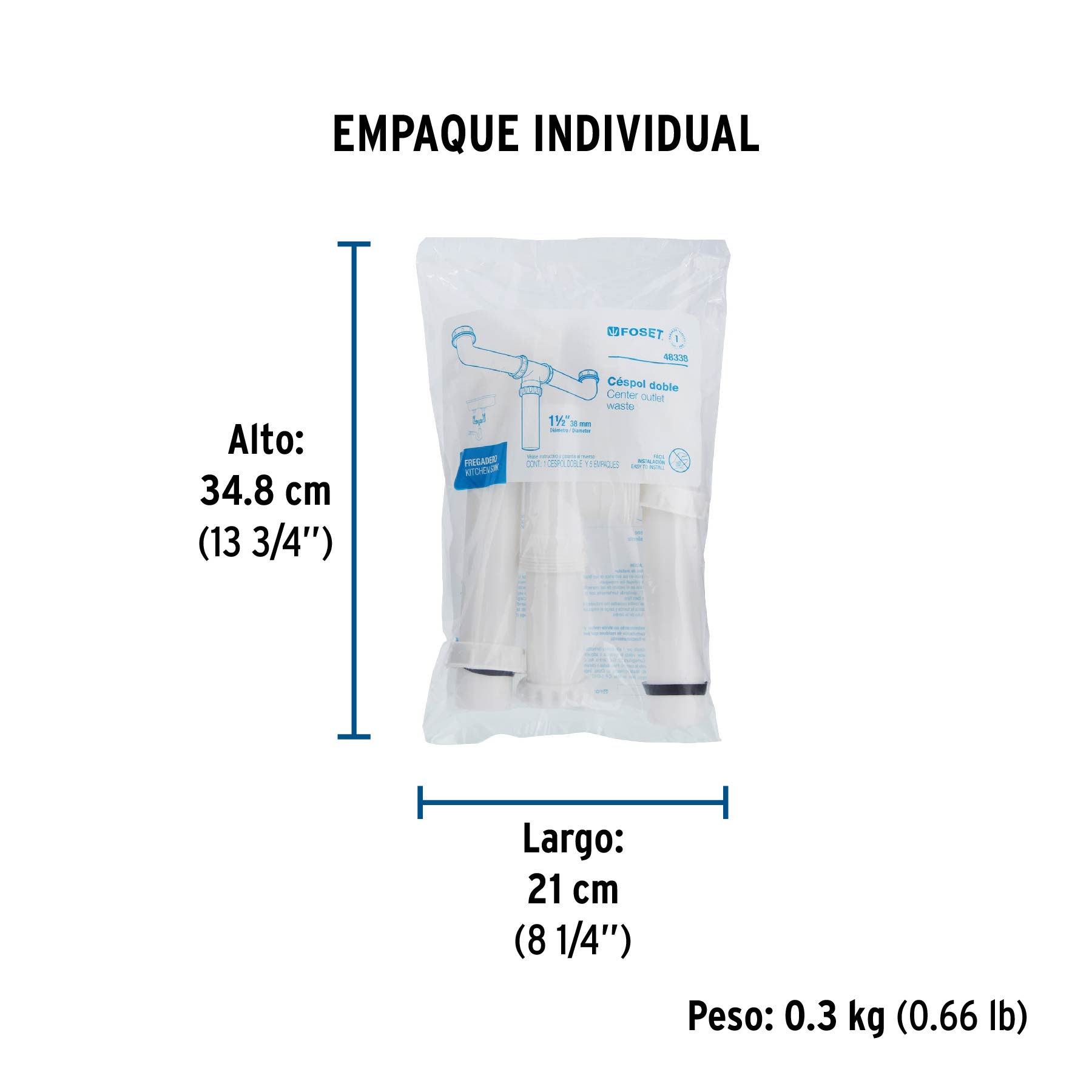 Céspol rígido doble sencillo - Empaque