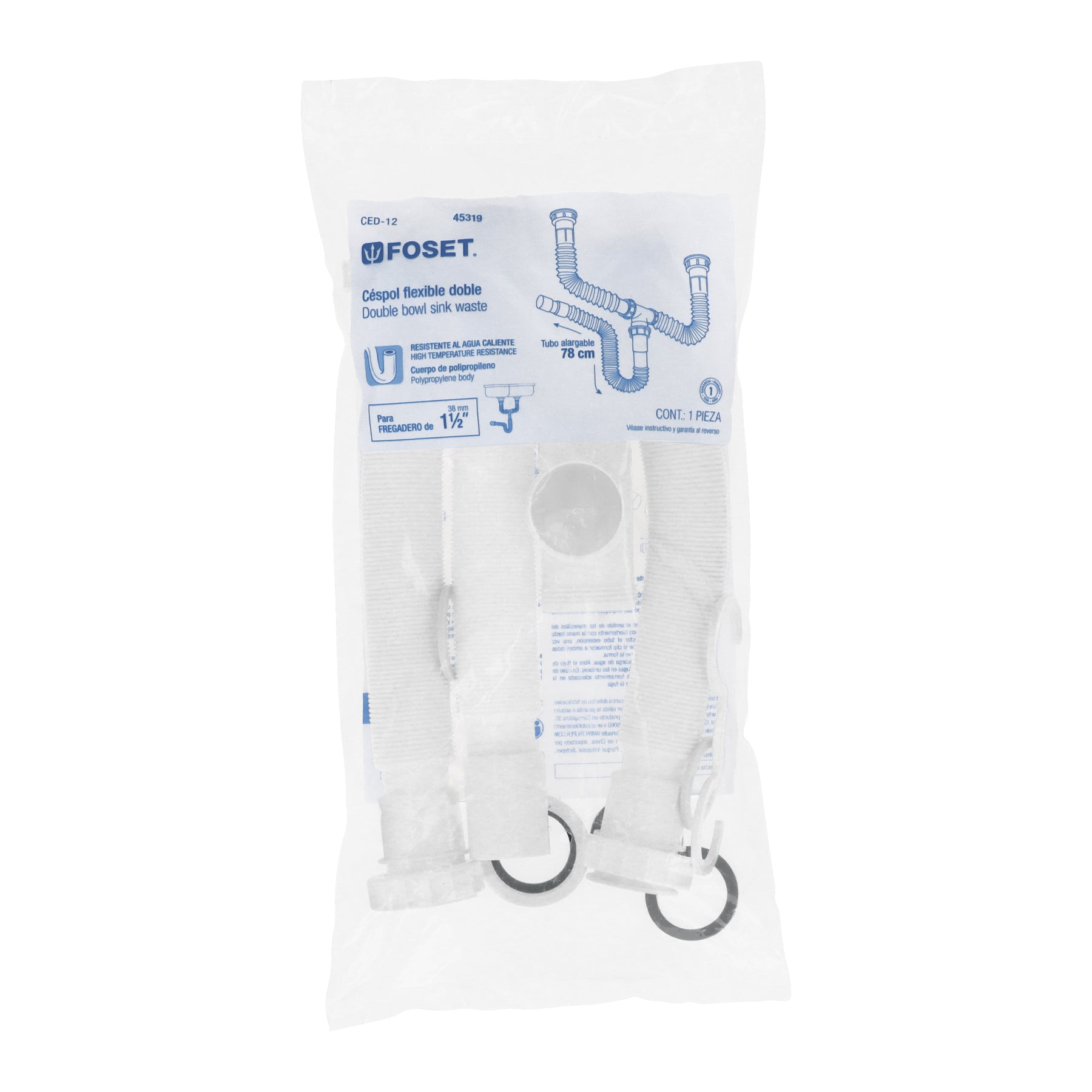 Céspol flexible doble sin contracanastas