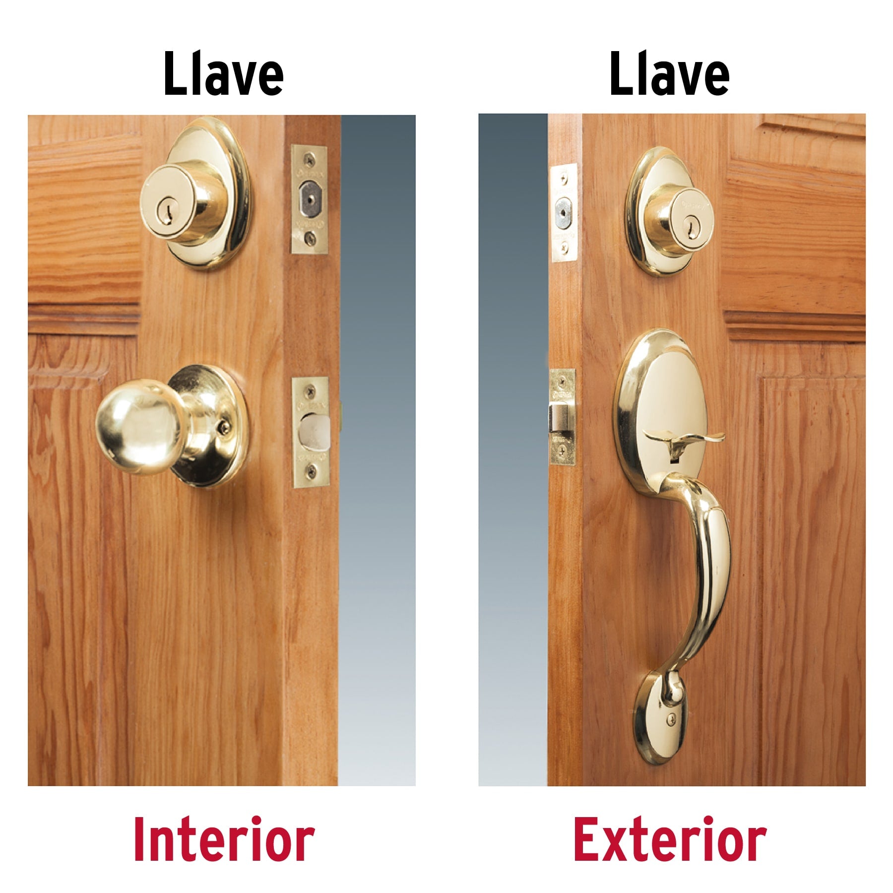 Jaladera y perilla, Berna llave-llave, LB, BASIC