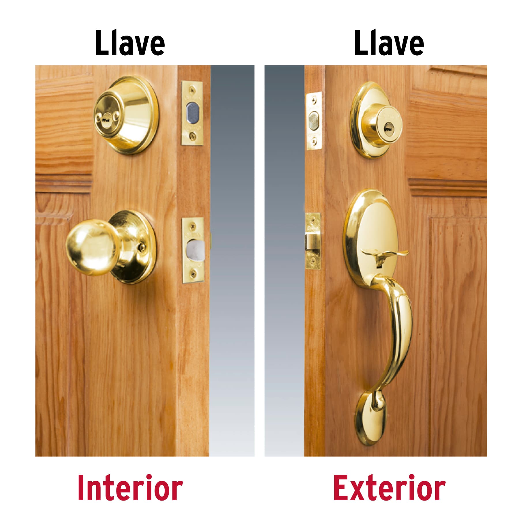 Jaladera/perilla, Lugo llave-llave, Latón Brillante,HERMEX
