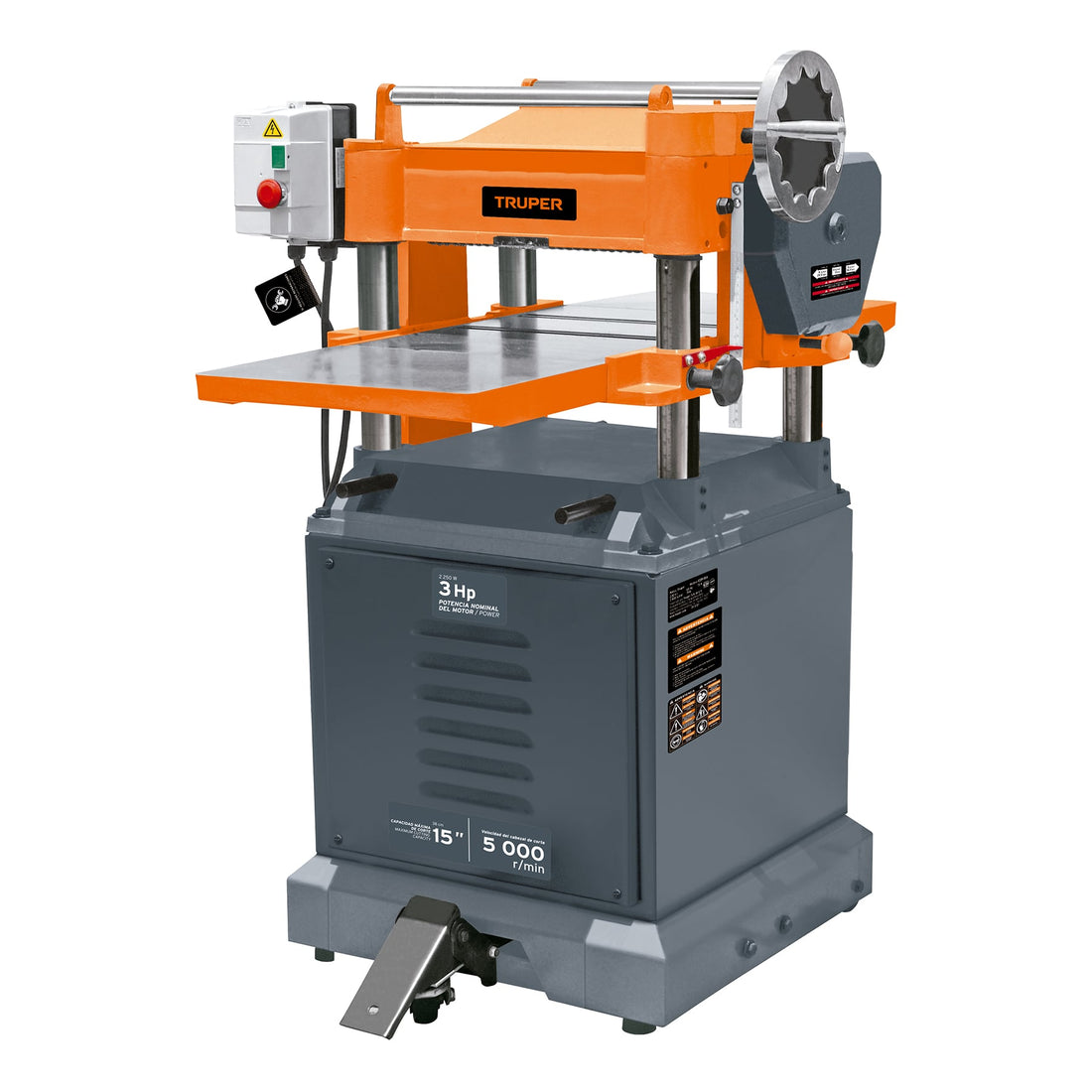 Cepillo de piso 15", 3 HP (2250 W), TRUPER