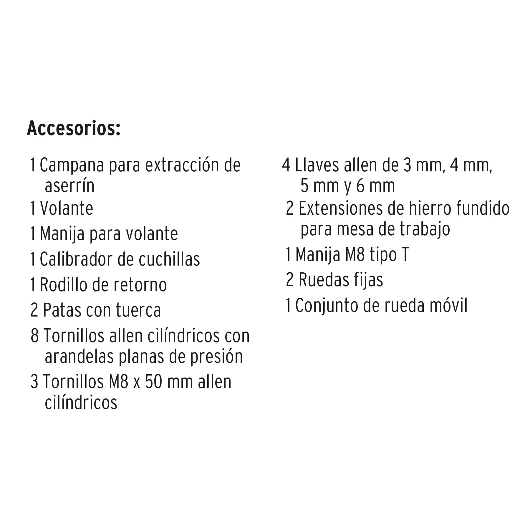 Cepillo de piso 15", 2-1/2 HP