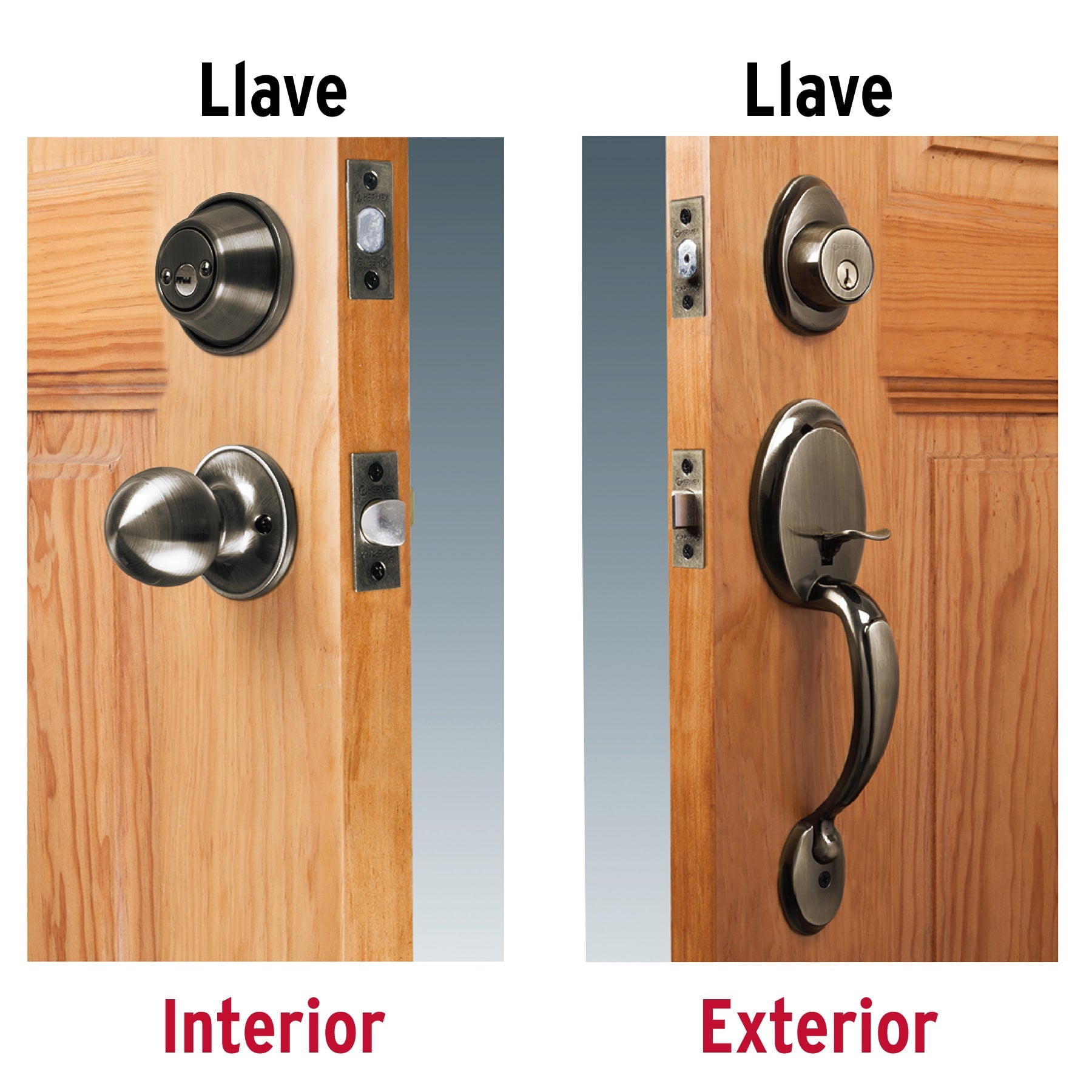 Jaladera y perilla, Berna llave-llave, LA, BASIC