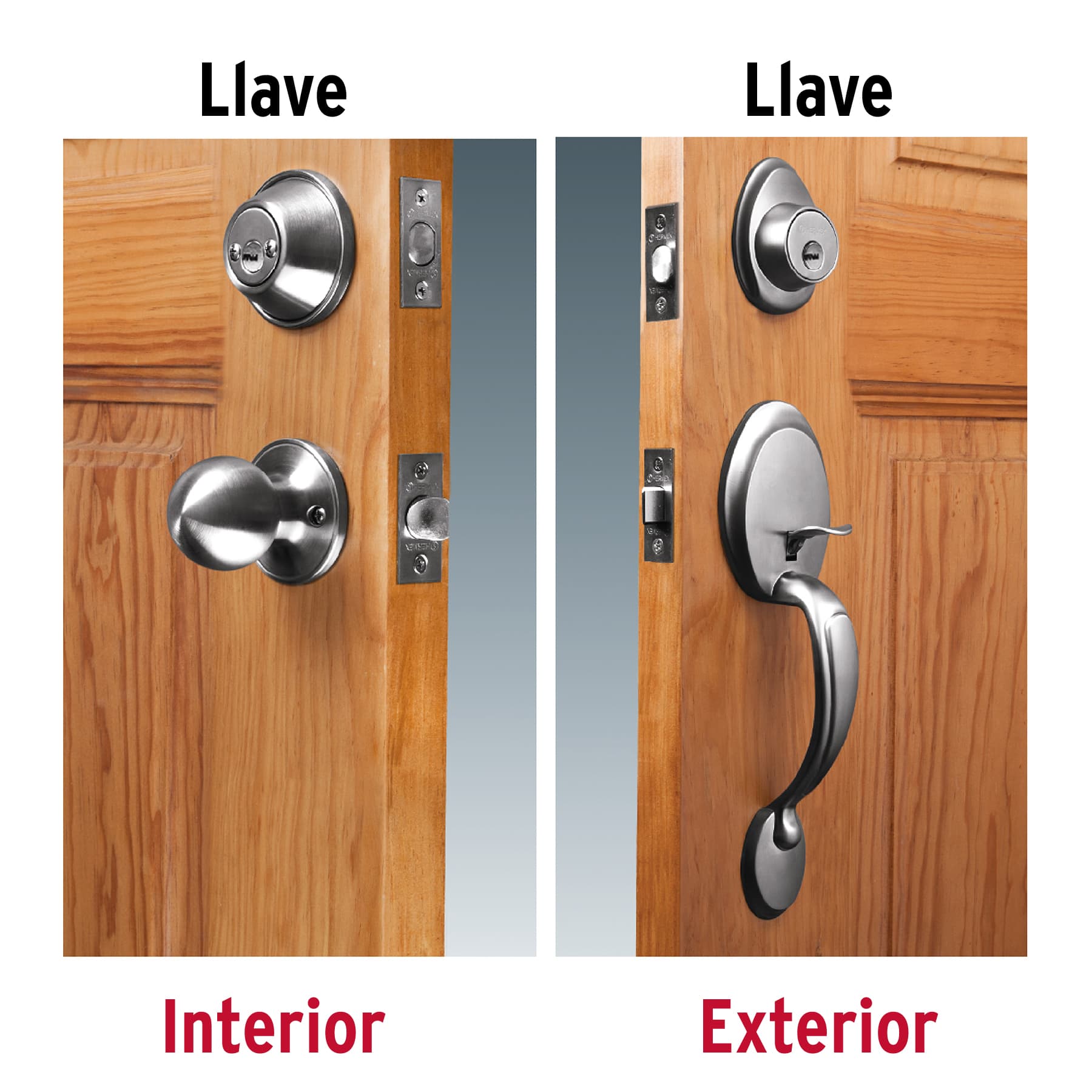 Jaladera/perilla, Lugo llave-llave, Cromo Mate, HERMEX