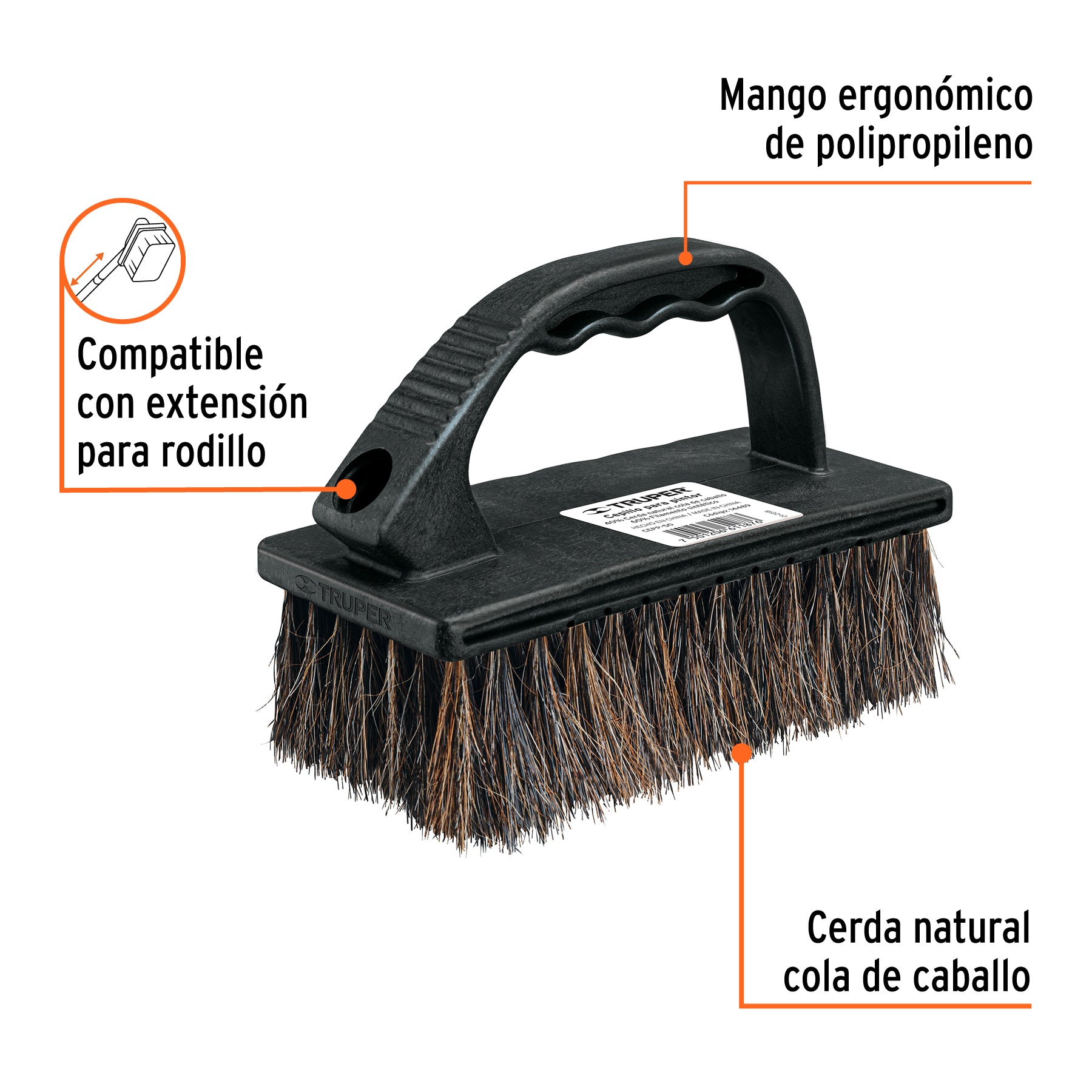 Cepillo para pintor, superficies semirrugosas, TRUPER