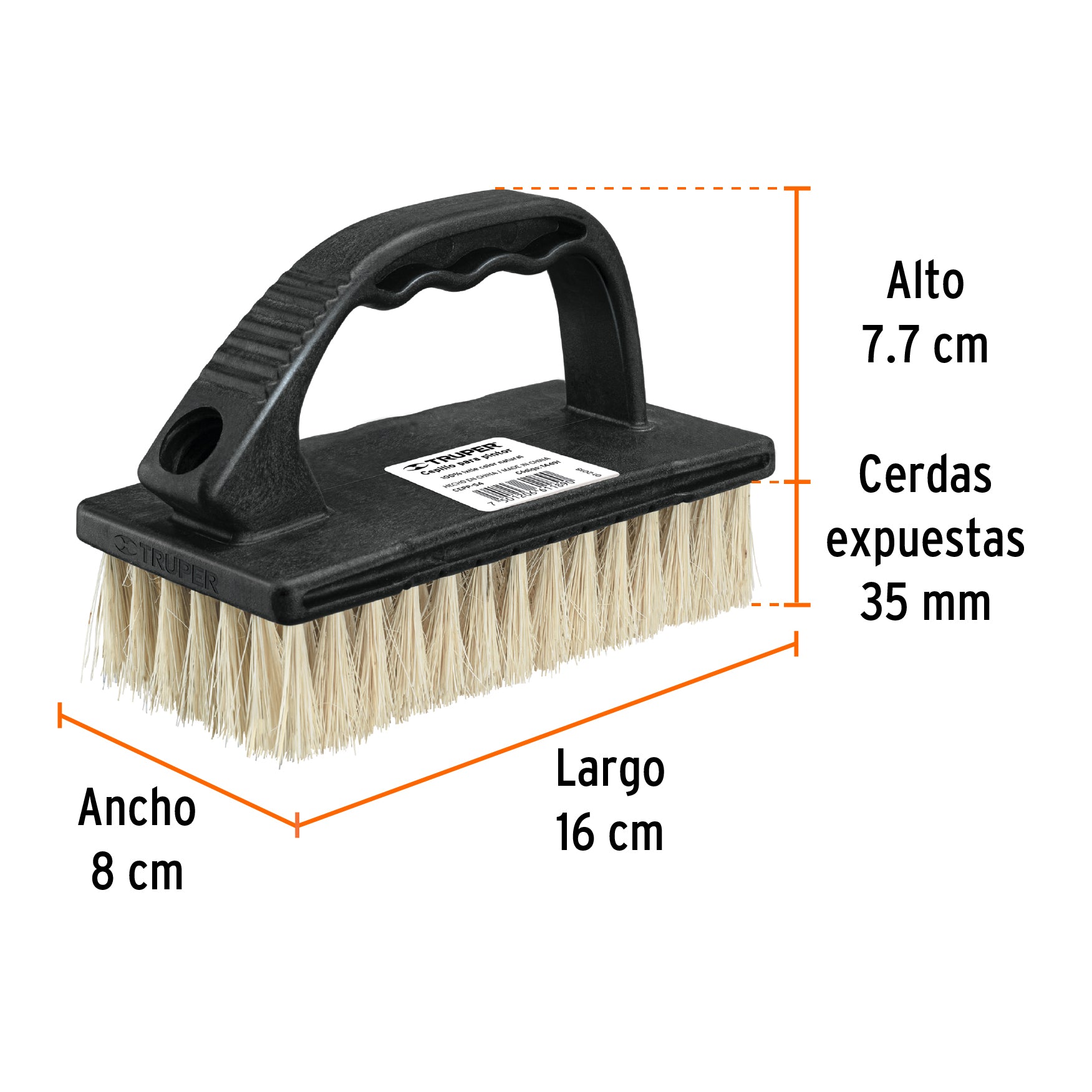 Cepillo para pintor, para limpieza con cerdas de ixtle
