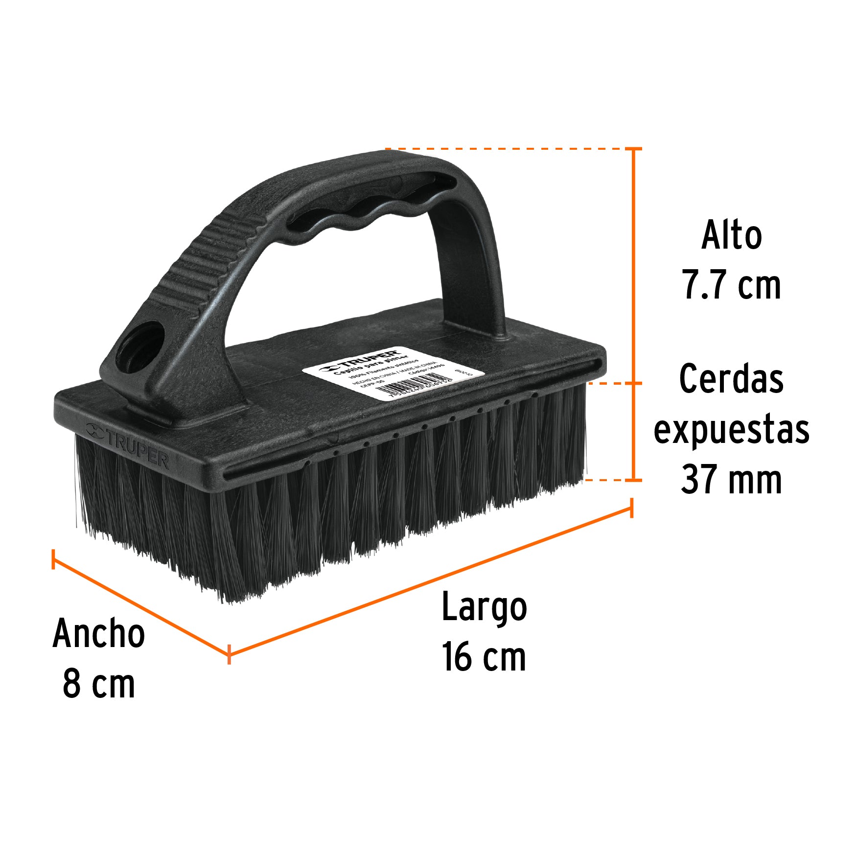 Cepillo para pintor, multiusos con cerdas sintéticas, TRUPER