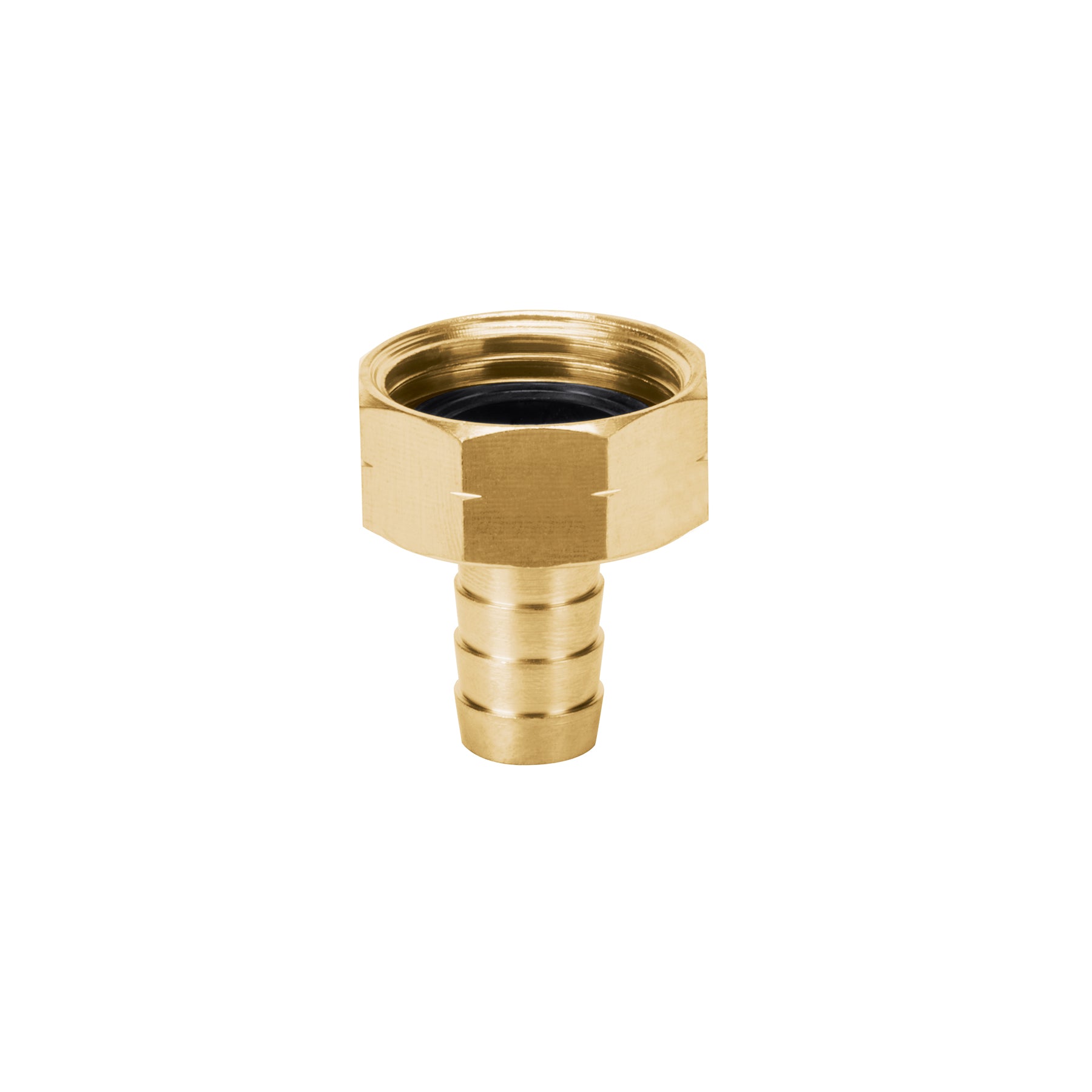 Conector 1/2" hembra de latón sólido para manguera, TRUPER