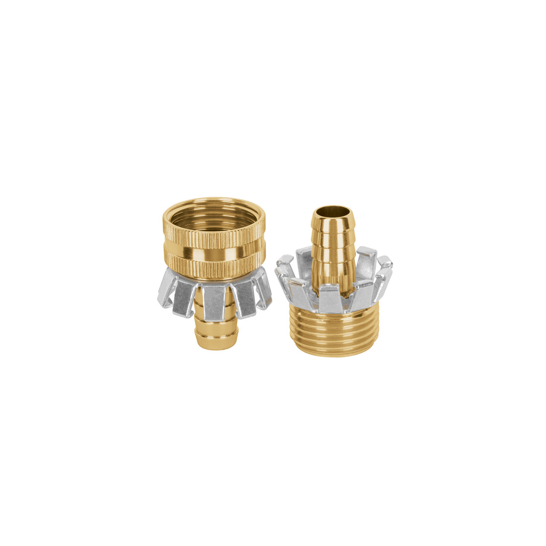 Juego de conectores 1/2" macho/hembra tipo garra de aluminio