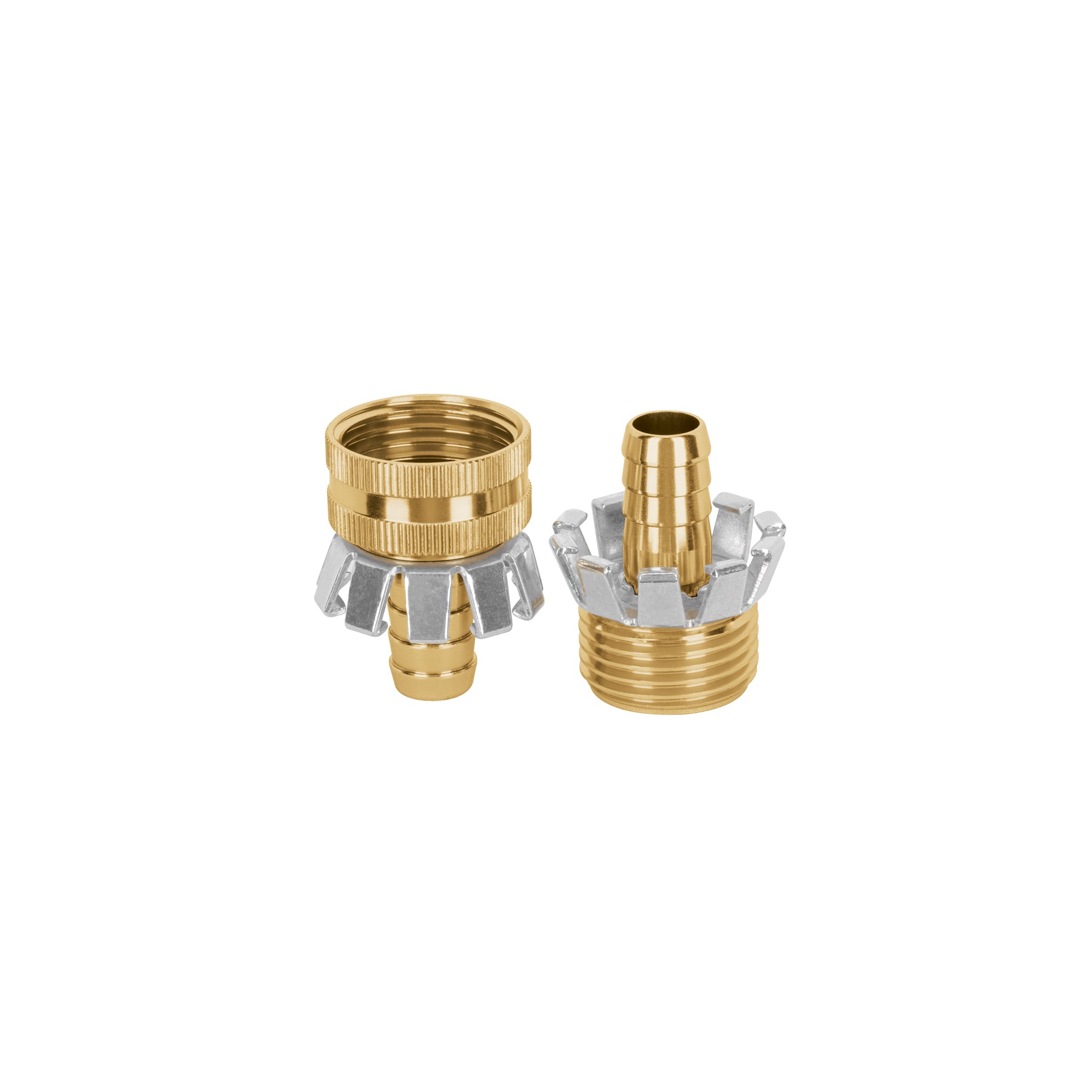 Juego de conectores 1/2" macho/hembra tipo garra de aluminio