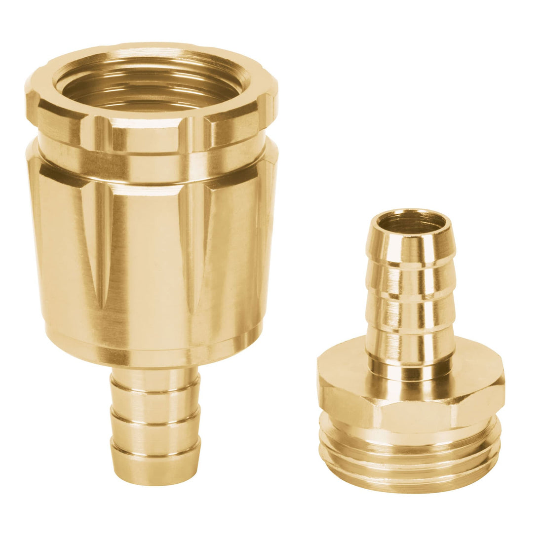 Juego de conectores 1/2" macho/hembra robustos de aluminio