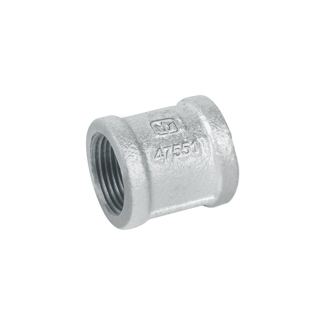 Cople reforzado de acero galvanizado de 3/4", FOSET