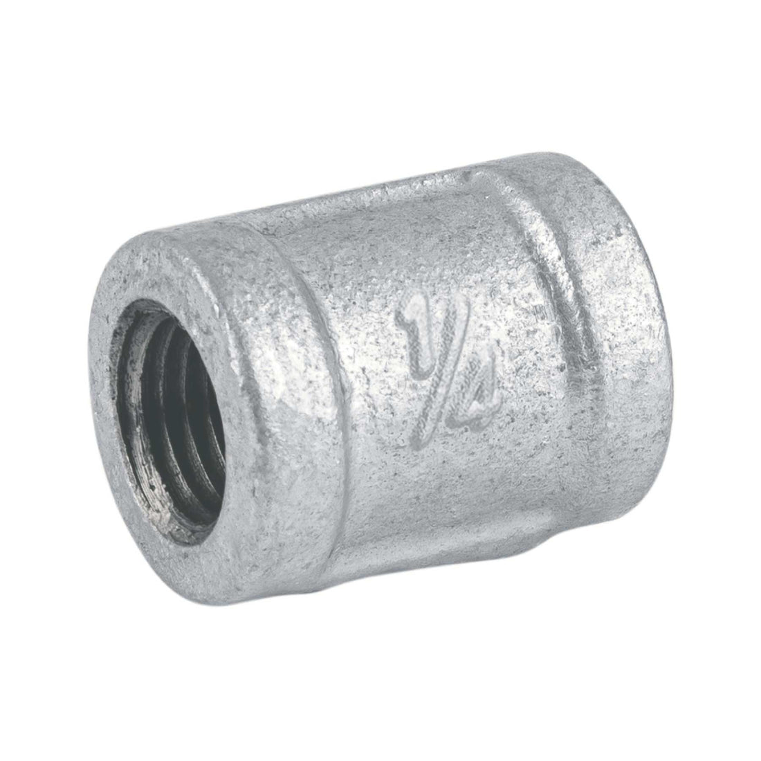 Cople reforzado de acero galvanizado de 1/4", FOSET