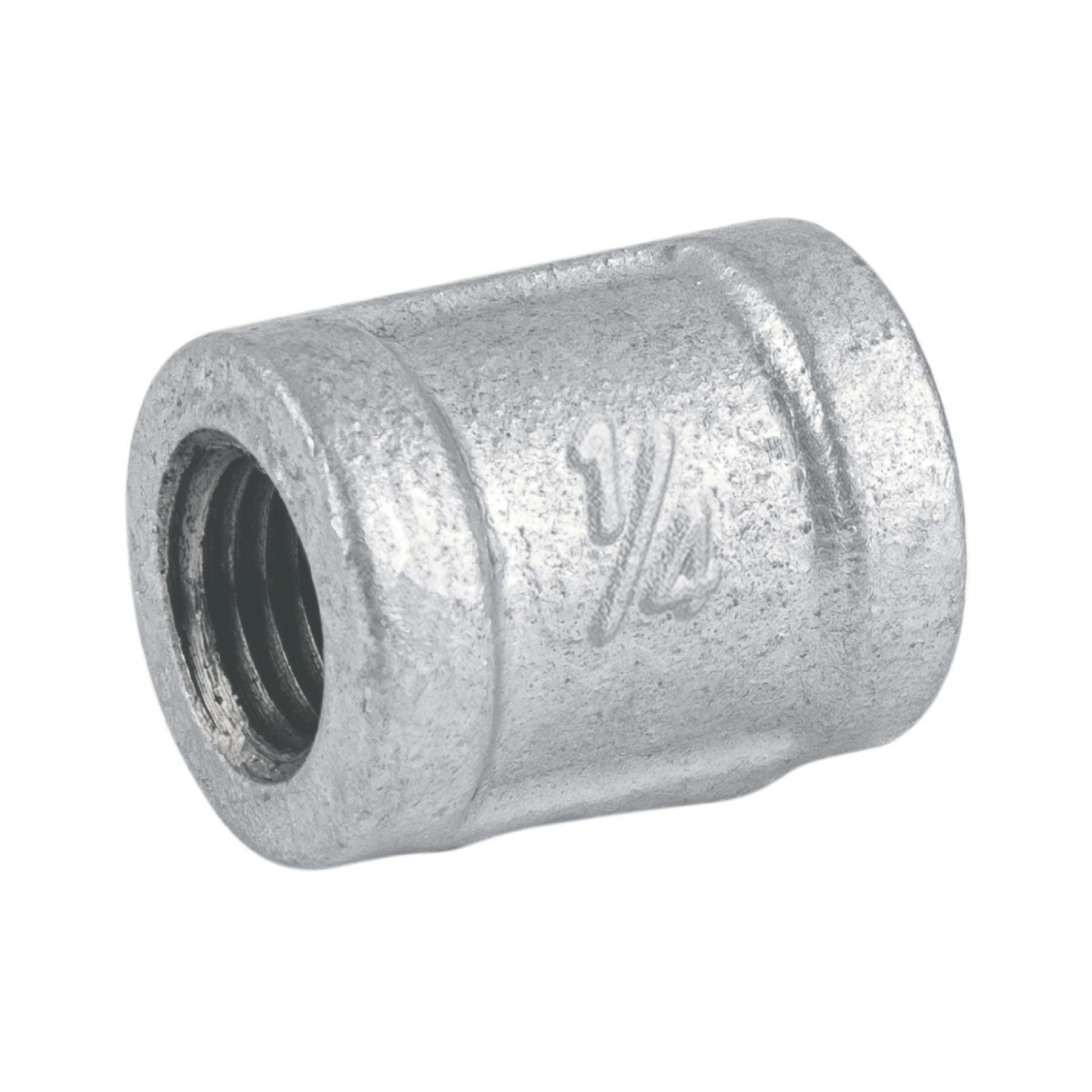 Cople reforzado de acero galvanizado de 1/4", FOSET