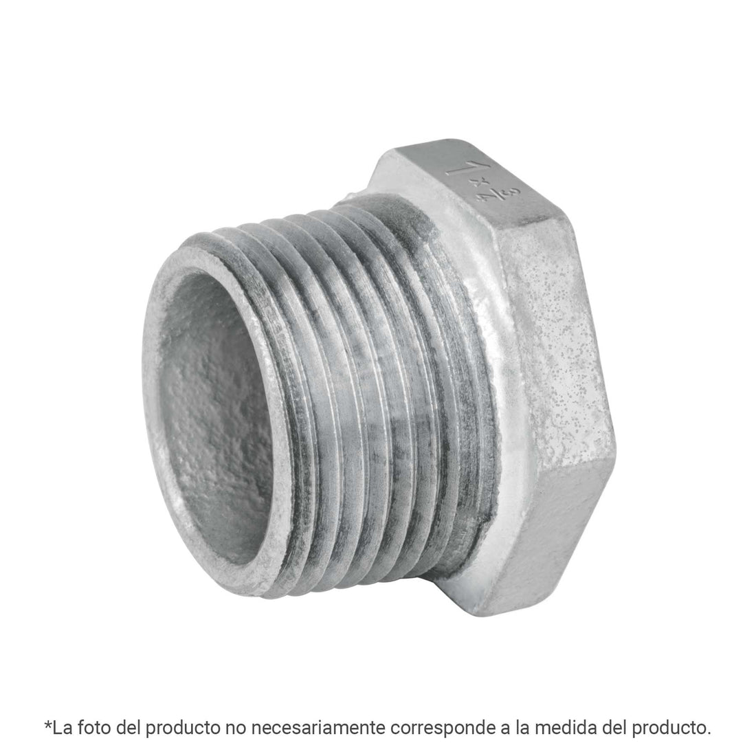Reducción bushing acero galvanizado 3/8x1/4", FOSET