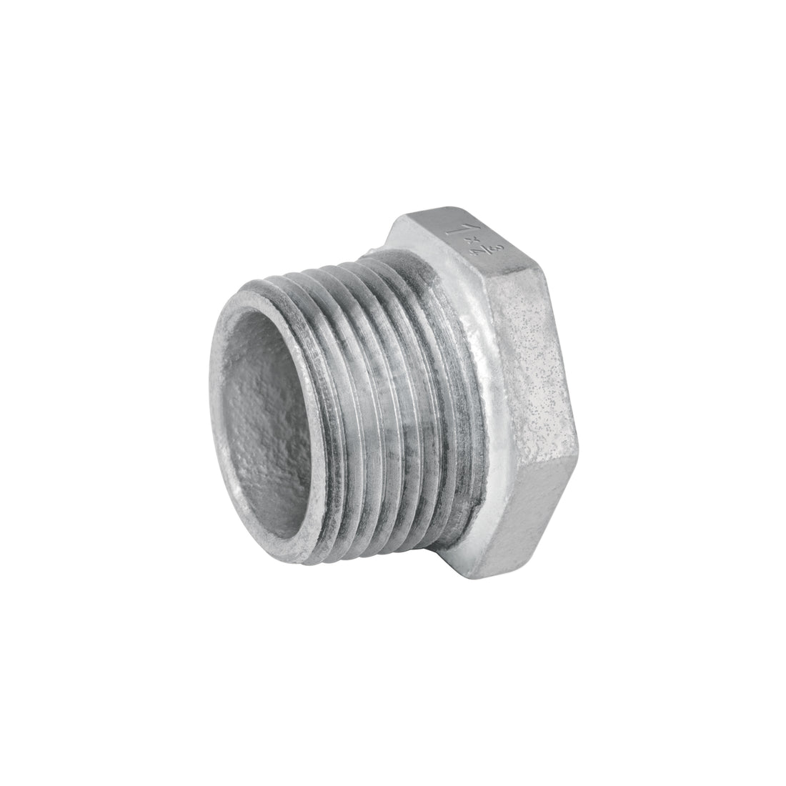 Reducción bushing acero galvanizado 1"x 3/4", FOSET