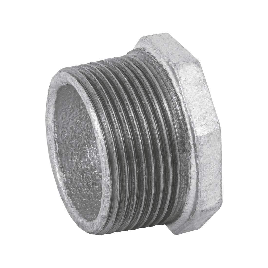 Reducción bushing acero galvanizado 1-1/4 x 1", FOSET