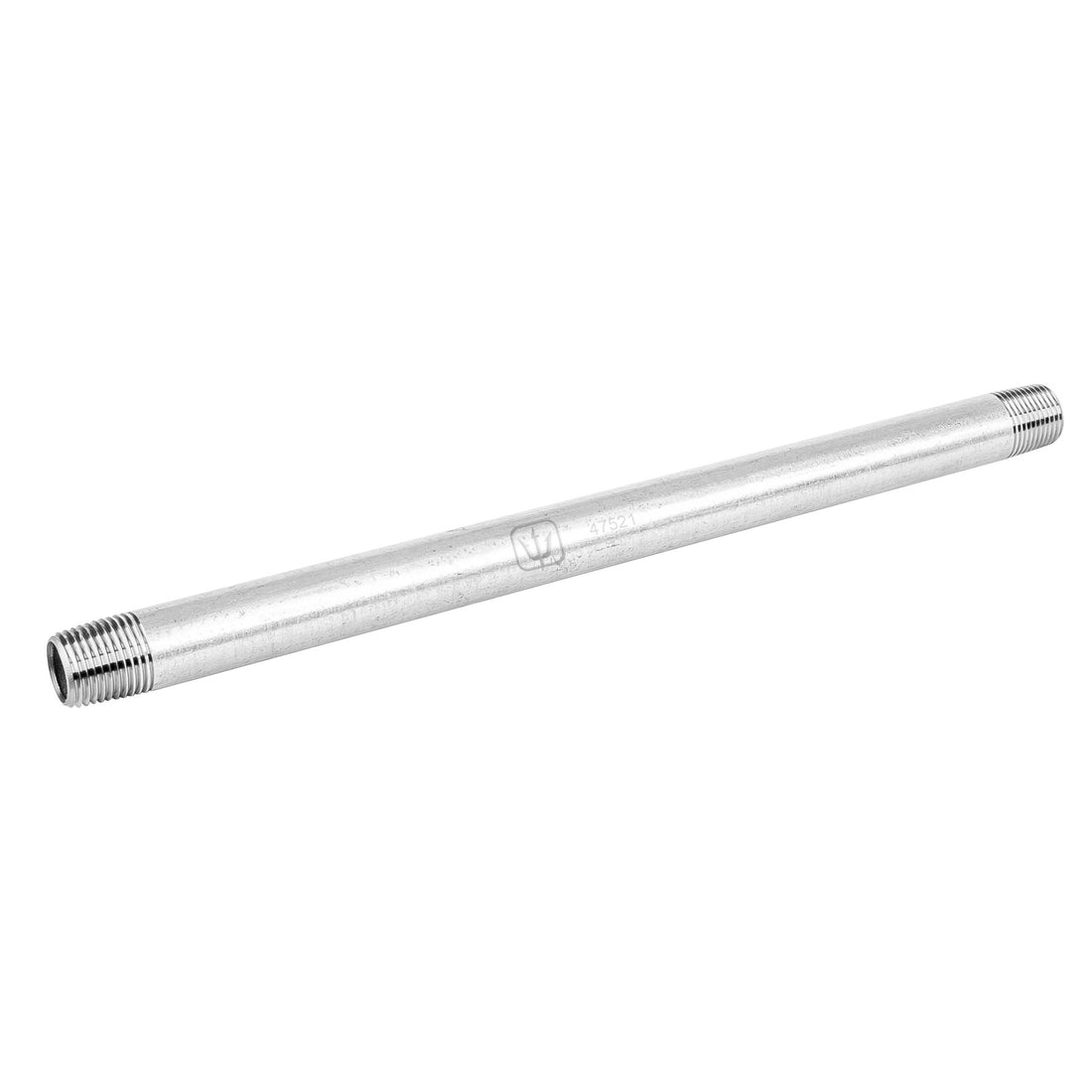 Niple de acero galvanizado 1/2" x 12", FOSET