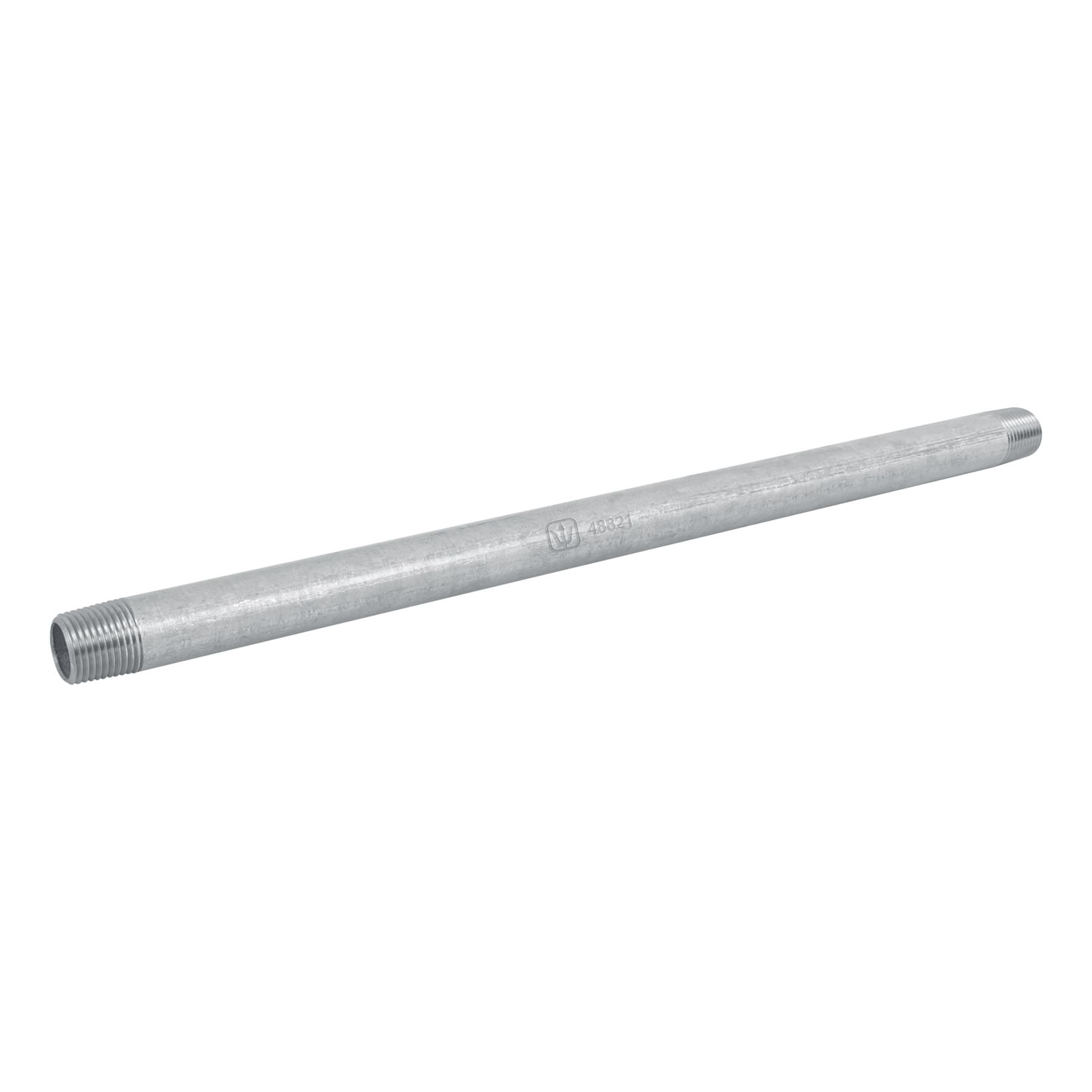Niple de acero galvanizado 1/2 x 15", FOSET