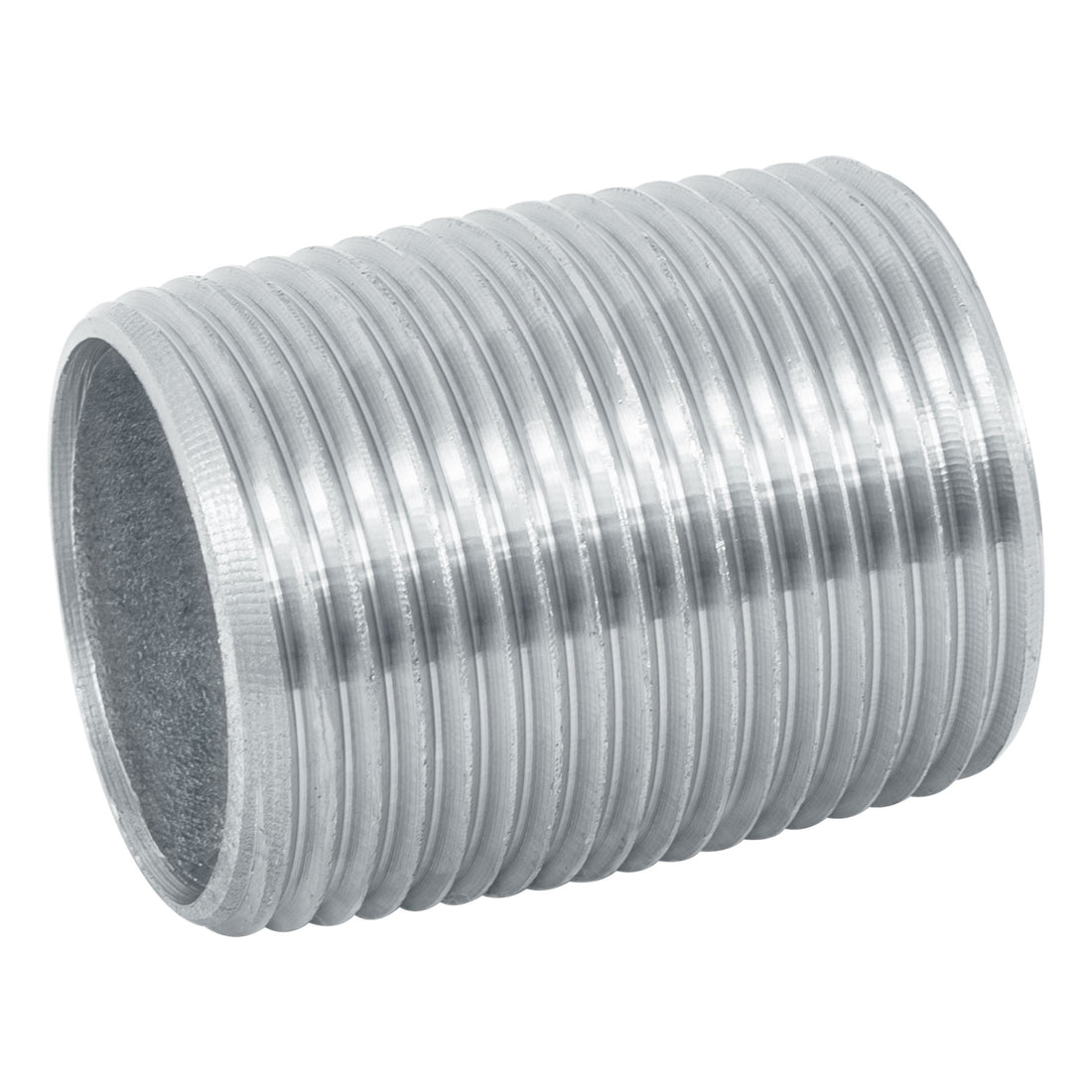 Niple de acero galvanizado 1" cuerda corrida, FOSET