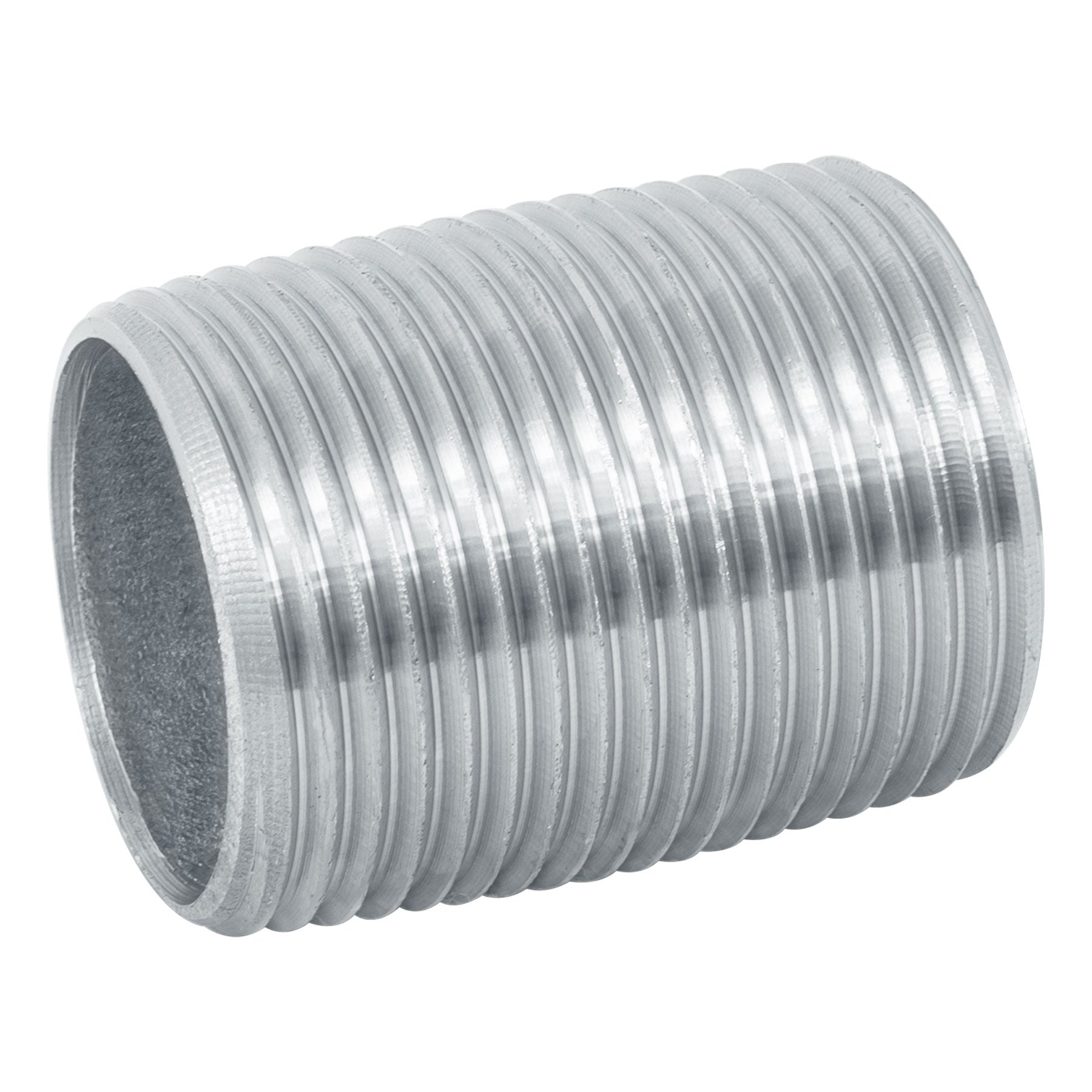 Niple de acero galvanizado 1" cuerda corrida, FOSET