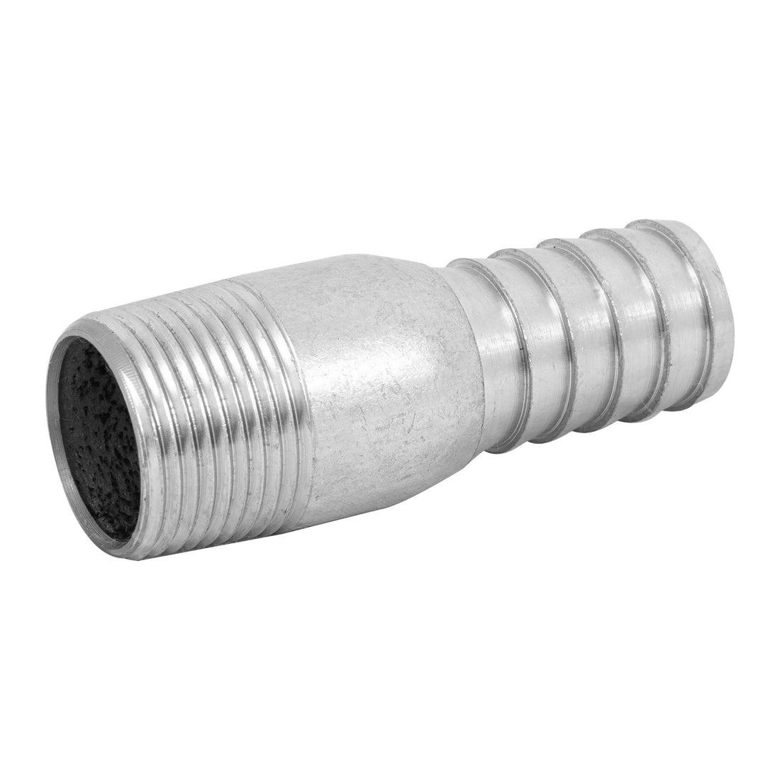 Niple de acero galvanizado 1" tipo botella, FOSET