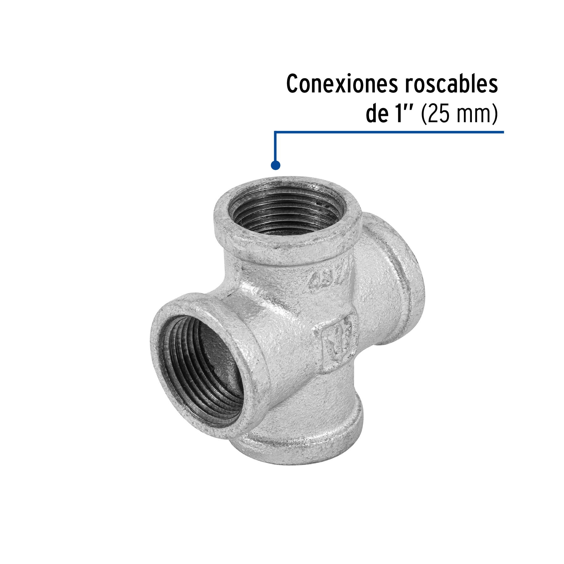 Cruz de acero galvanizado 1", FOSET