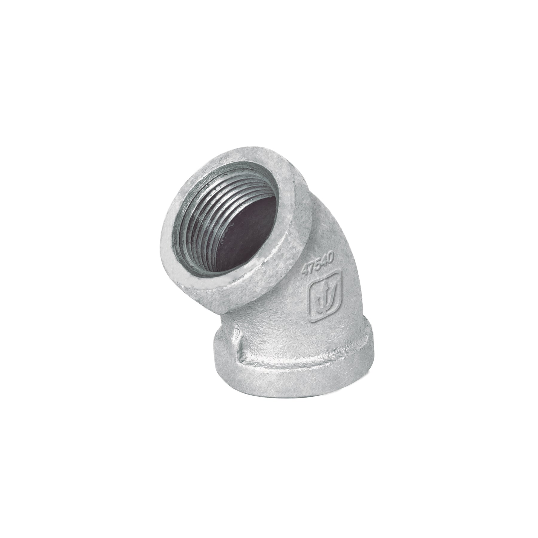Codo 45° acero galvanizado de 3/4", FOSET