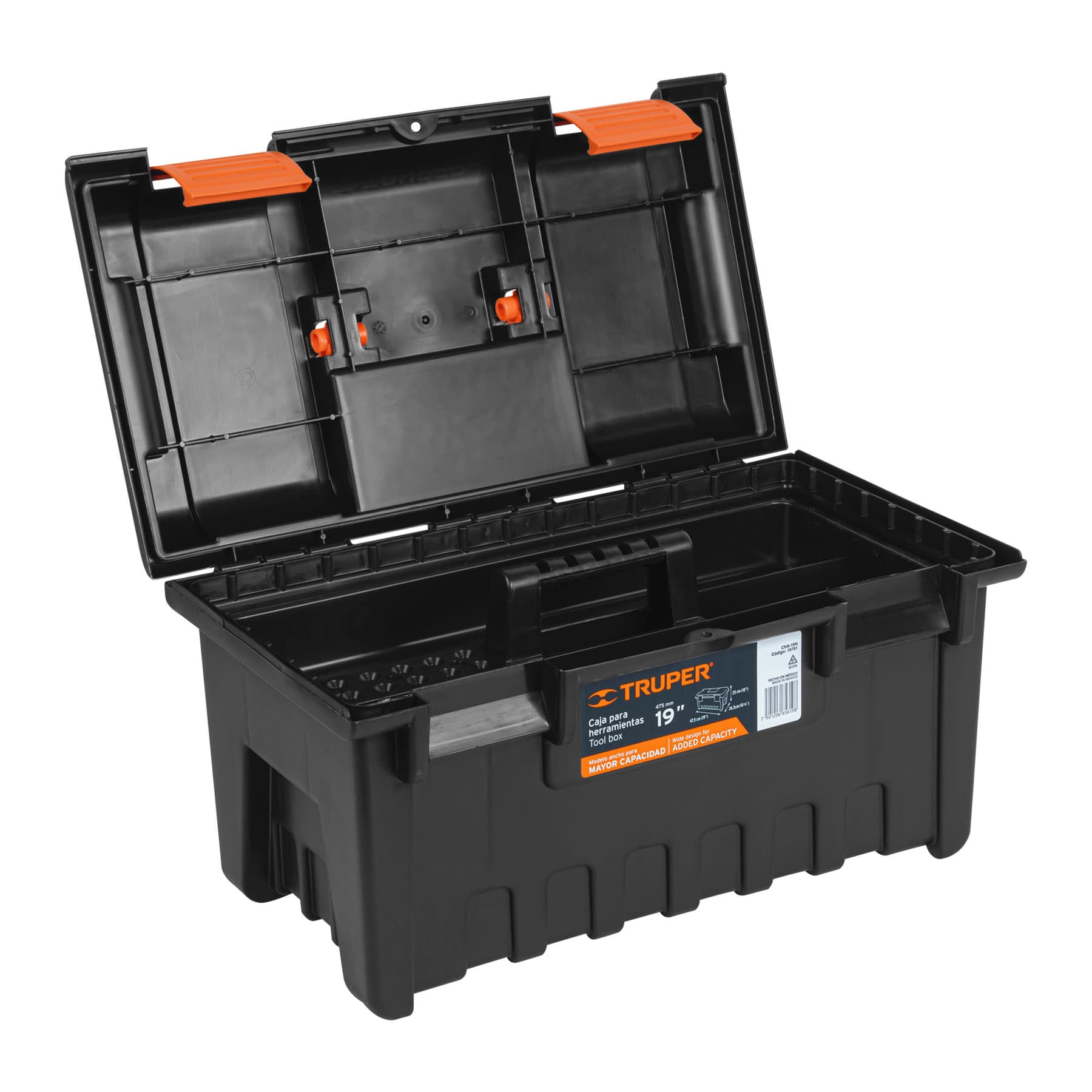Caja para herramienta de 19" sin compartimentos, TRUPER