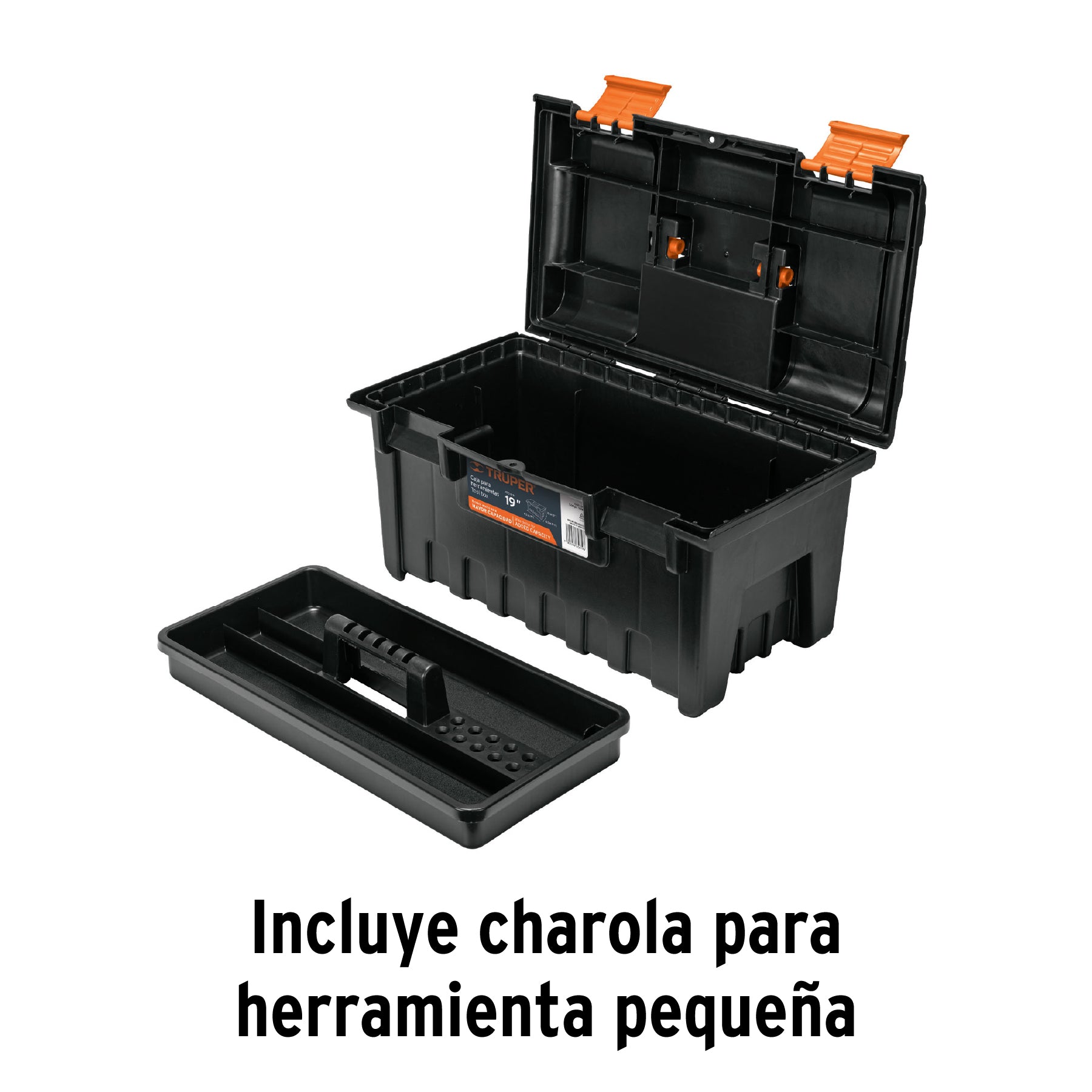 Caja para herramienta de 19" sin compartimentos, TRUPER