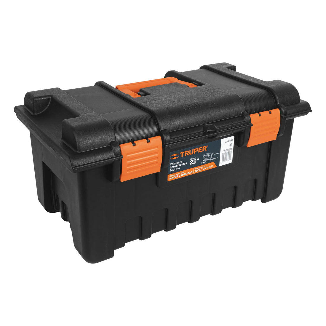 Caja para herramienta de 22" sin compartimentos, TRUPER