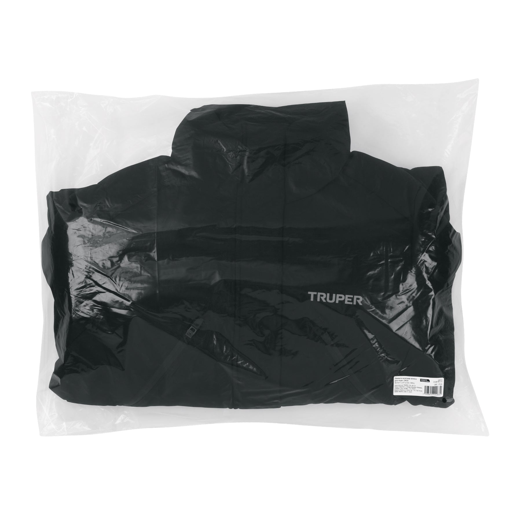 Chamarra acolchada térmica para mujer, negra, CH,TRUPER
