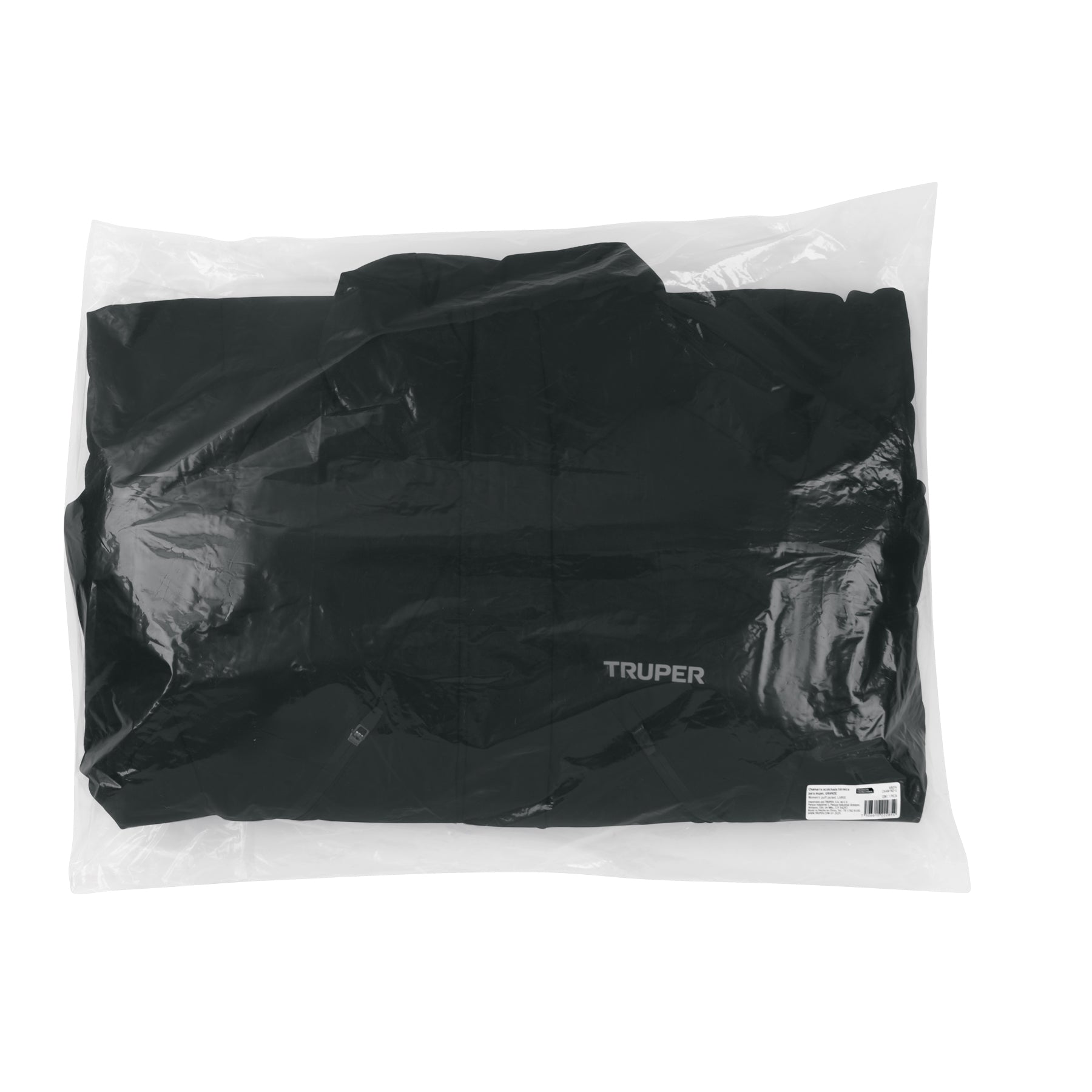 Chamarra acolchada térmica para mujer, negra, G, TRUPER