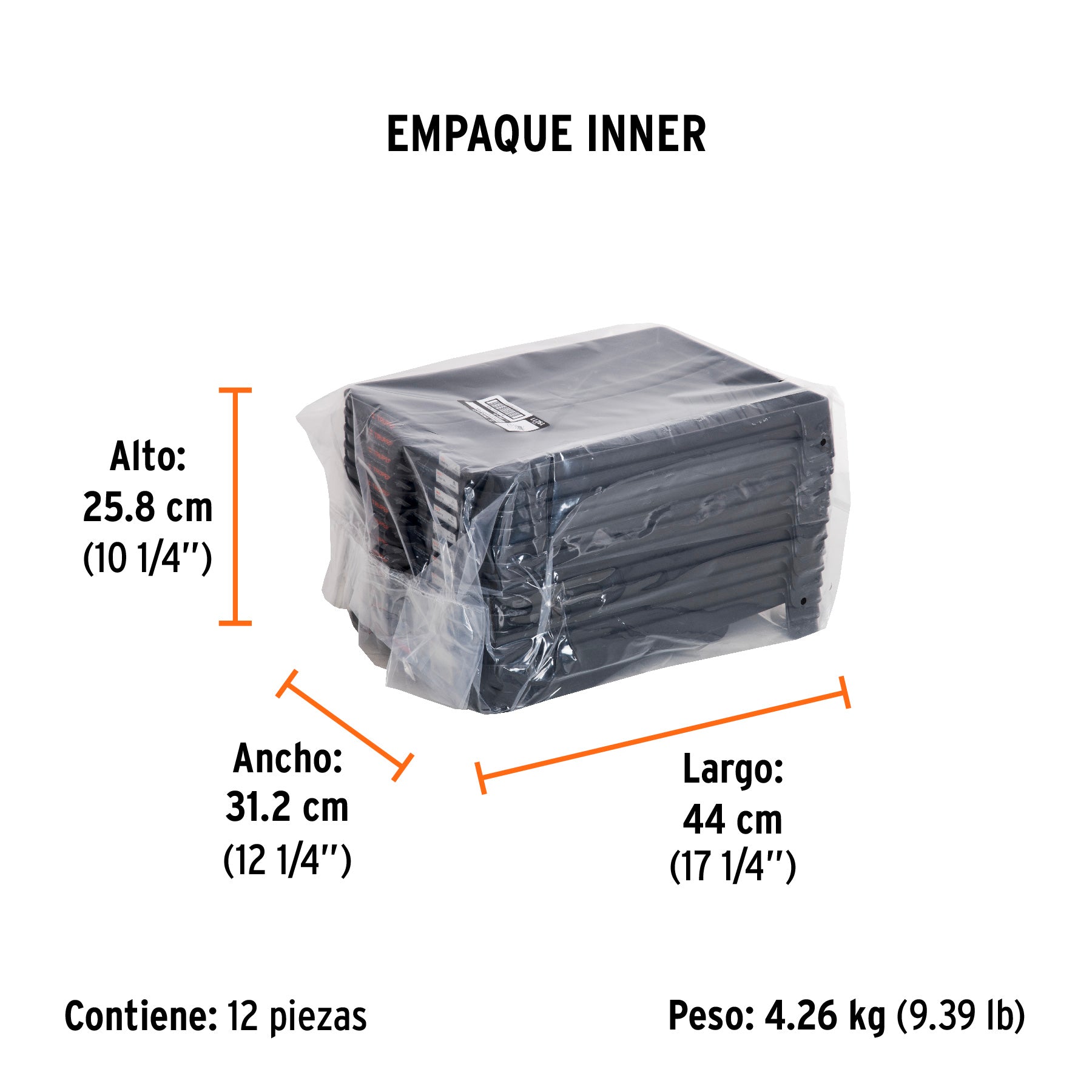 Charola para rodillo 9" profesional, TRUPER - Empaque