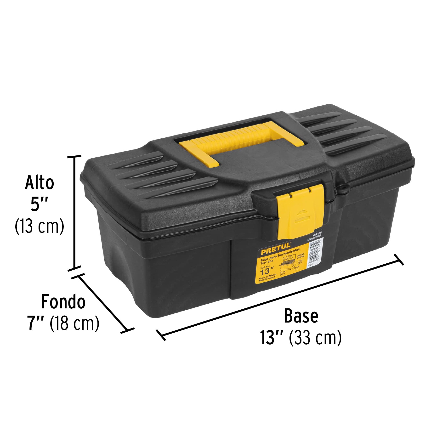 Caja para herramienta de 13", PRETUL
