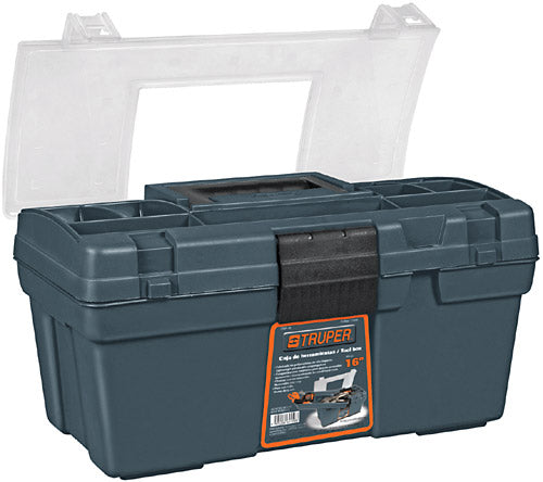 Caja para herramienta, plástica de 16"