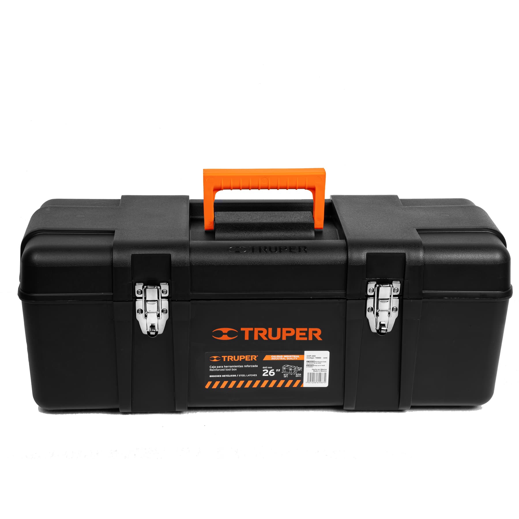 Caja para herramienta 26" industrial con broches metálicos