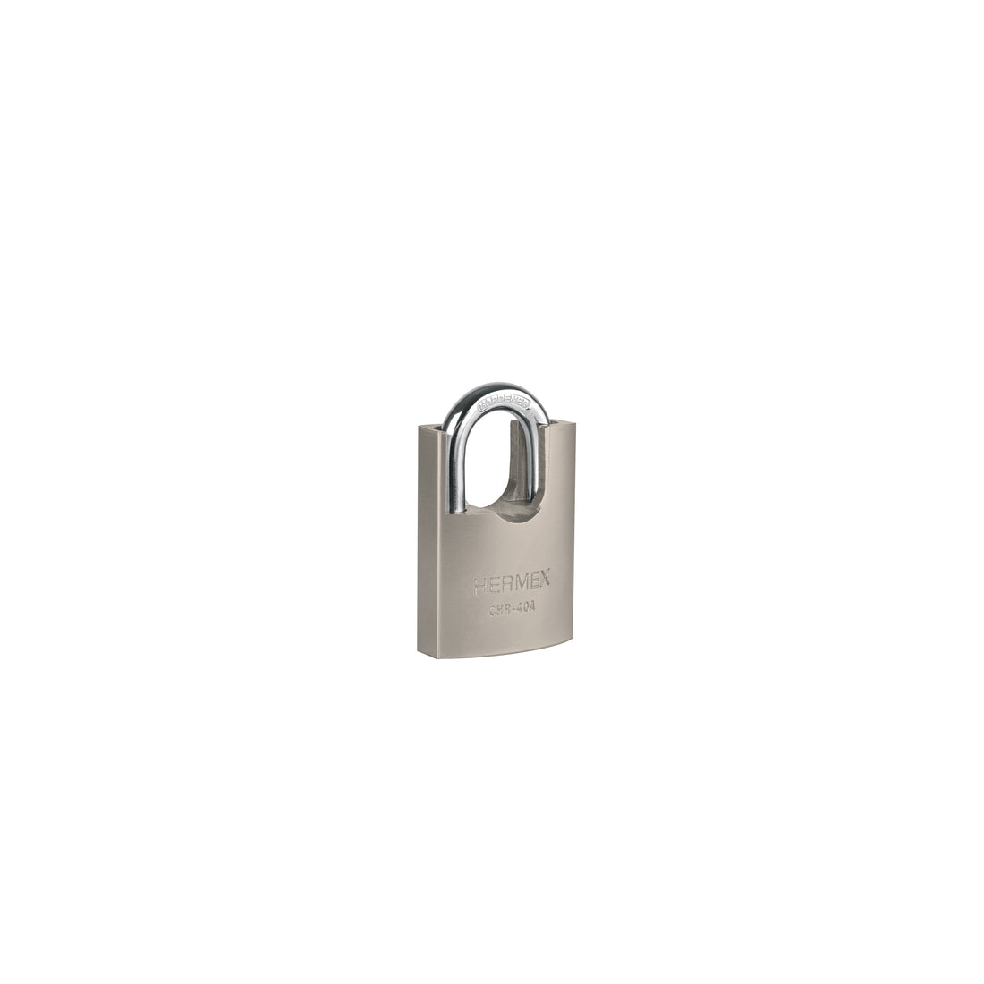 Candado de hierro 40 mm con coraza, llave de disco, HERMEX