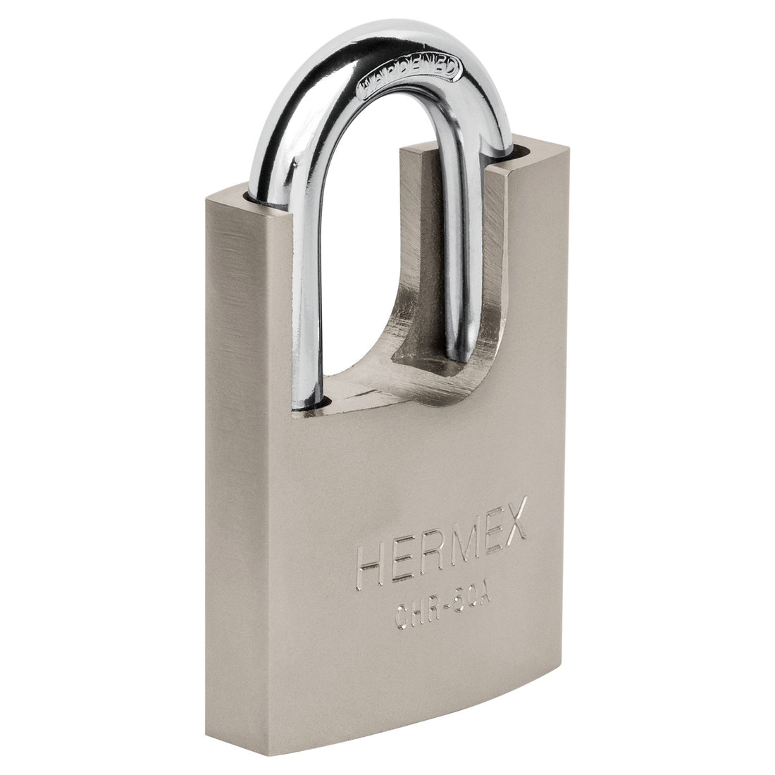 Candado de hierro 50 mm con coraza, llave de disco, HERMEX