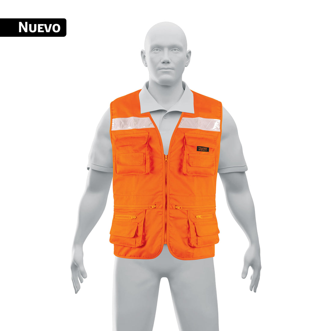 Chaleco brigadista reforzado, naranja, EG, TRUPER EXPERT